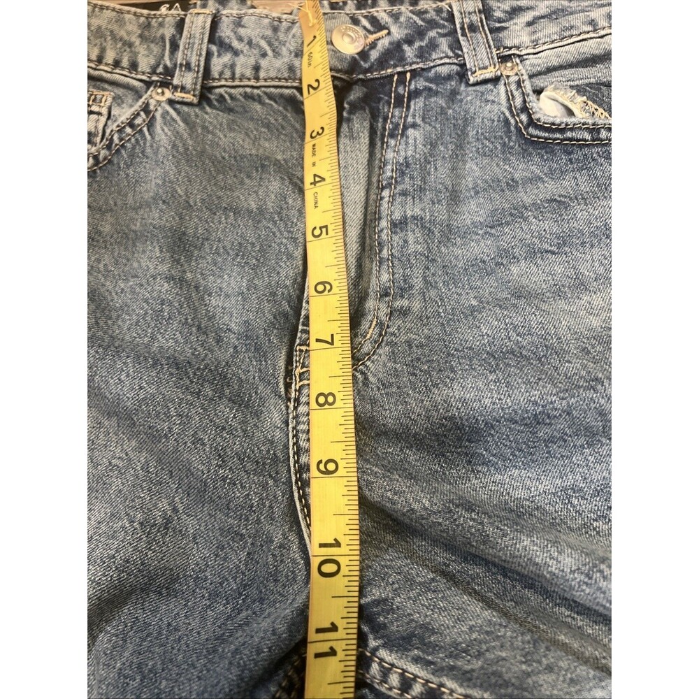 H&M Divided Wide Leg Jeans Baggy High Waisted Size 6 Blue Light Wash Denim Pant - Picture 5 of 10